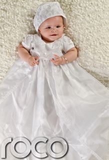 Baby Girls White Dress Traditional Baptism Gown Christening Dresses 0 12M