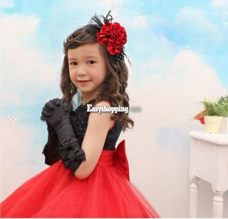 Baby Girl Kid Sleeveless Princess Dress Big Bow Tutu Outfits Party Pettiskirt
