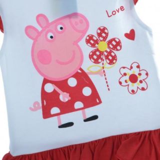 Girl Clothes Kids 1 5Y Peppa Pig Dora Ruffle Tutu Top Shirt Floral Dress Cartoon