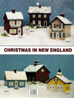 Tole Painting Pattern New England Christmas Village
