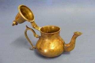 Antique Moroccan Copper Coffee Tea Pot Kettle Pitcher