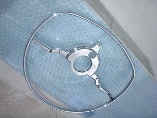 Original W113 280SL Mercedes Benz Steering Wheel Chrome Horn Ring New MIB