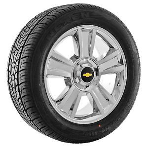 20" inch Chrome Chevy Silverado Suburban Tahoe Avalanche Wheels Rims and Tires