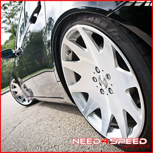 20" Nissan Maxima MRR HR3 Silver VIP Concave Staggered Rims Wheels