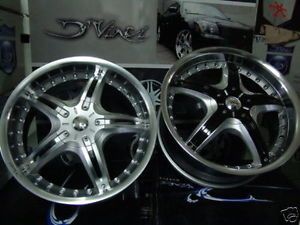 Dvinci Attivo Silver 18 inch Wheel Rims Tires Fit Nissan Toyota Kia Ford Chevy