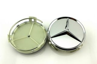 4pcs 75mm Alloy Wheel Center Caps Hub for Mercedes Benz C E s ml CLK SLK Class