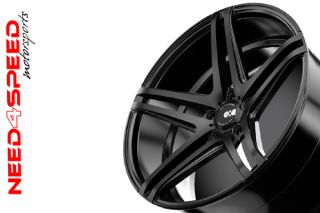 20" XO Caracas Matte Black Concave Wheels Rims for Land Rover Range Rover Evoque