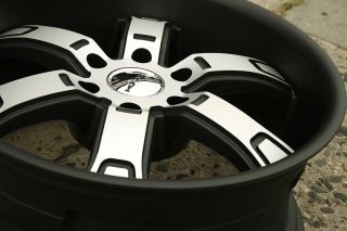 KMC Brodie KM671 20 x 9 0 Black Rims Wheels Chevrolet Traverse 07 Up 6H 22