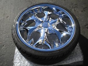 20" Wheels Rims Tire Pkg B3 Chrome 5x114 3 ET38 Escape Edge Mustang DTS cts 22
