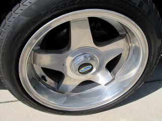 79 1993 Mustang Steeda Pentar Wheels Rims Tires ROH Rial 4 Lug RARE Saleen 17"