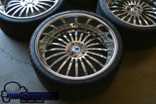 22" asanti AF 122 All Chrome Staggered Wheels Rims Tires BMW 7 Series 745 750