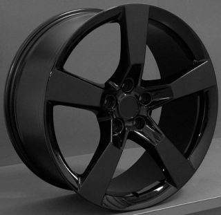 20" Machined Black Camaro SS Wheels Set of 4 Rims Fits Chevrolet