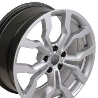 18" Hyper Silver R8 Style Wheels Set of 4 Rims Fit Audi A4 A6 A8 Allroad