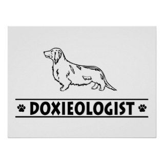 Funny Dachshund   Longcoated Posters
