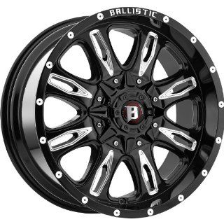 Ballistic Scythe 17 Black Wheel / Rim 6x5.5 with a 12mm Offset and a 110 Hub Bore. Partnumber 953790655+12GBX: Automotive