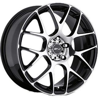 MSR 95 18 Super Finish Black Wheel / Rim 5x4.5 with a 42mm Offset and a 72.64 Hub Bore. Partnumber 9509812: Automotive