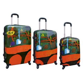 Travelers Club Luggage 3 Piece Expandable ABS Luggage Set with 360 4 Wheel System   Luggage Sets