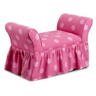 Kidz World Oxygen   Pink Skirted Bench   Seating