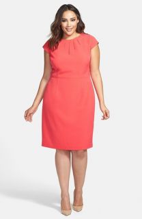 Adrianna Papell Cutout Cap Sleeve Sheath Dress (Plus Size)