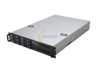 Chenbro Case RM21706T 510 2U DP with, 6 x Hotswap HDDs, SAS/SATA BP, Zippy Power Supply 510W (PS P2G 6510P T), Ideal For General Purpose Server