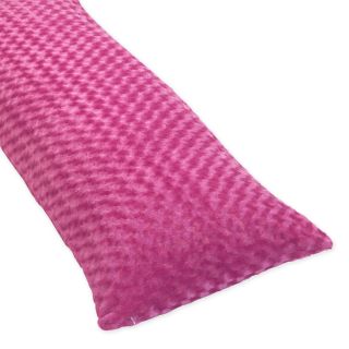 Sweet Jojo Designs Minky Full Length Double Zippered Pink Body Pillow Cover (PinkMaterials: PolyesterMinky swirl fabricsZipper closures on both sides for easy useCare instructions: Machine washableDimensions: 20 inches wide x 54 inches longThe digital ima