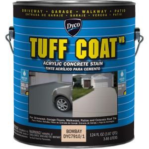 Dyco Tuff Coat 1 gal. Bombay Waterborne Acrylic Concrete Stain 7910/1
