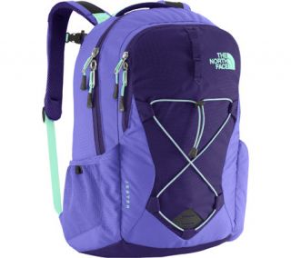Womens The North Face Jester Backpack   Garnet Purple/Surf Green