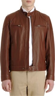 Fendi Leather Bomber Jacket
