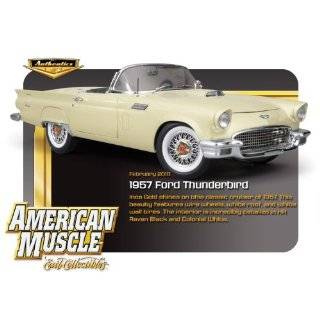 1957 Ford Thunderbird diecast model car 118 scale die cast by Leather 