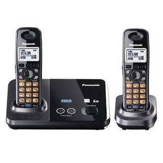  Panasonic KX TG2593B 2.4 GHz DSS 2 Line Cordless Telephone 