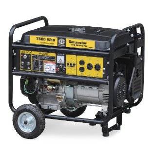 Steele Products SP GG750E 7,500 Watt 4 Cycle Gas Powered Portable 