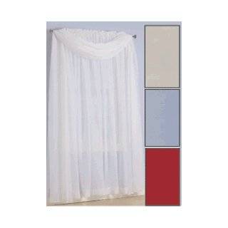   54L Sheer Panel, Color White Sheer Curtain Panels   60W x 54L Sheer