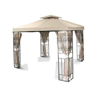 Outdoor Patio Tivoli 10x10 Tan Gazebo Replacement Canopy