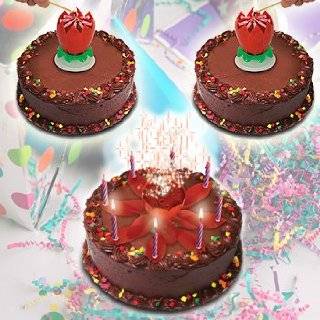 Sparkling Musical Birthday Cake Topper 