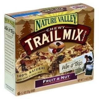 Nature Valley Chewy Trail Mix Bars, Mixed Berry, 6 Count Boxes (Pack 