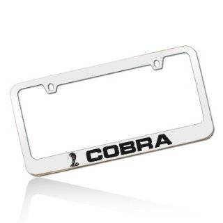 Ford Mustang Cobra Chrome Metal License Frame