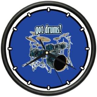 Drum Set (Drums) Musical Instrument   Music Theme Wall Clock 