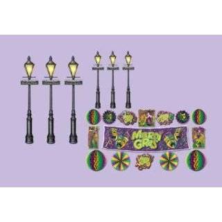    Mardi Gras Street Sign Cutouts 4in. x 24in. Pkg/4 Toys & Games