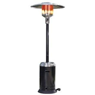 Fire Sense Commercial Patio Heater, Stainless Steel and Black Powder 