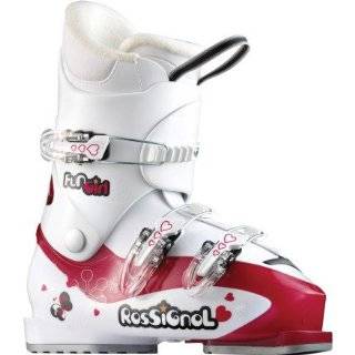 Rossignol Fun Girl J4 Girls Ski Boots   Size 23.5   Light Blue White 