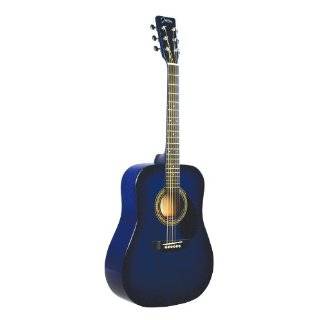 Johnson JG 610 BL 3/4 610 Player Series 3/4 Size Acoustic Guitar, Blue