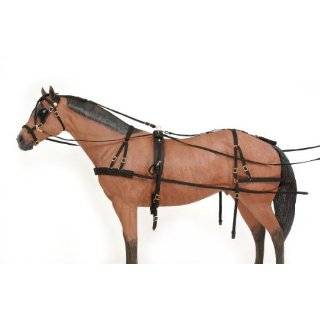   Basic Nylon Driving Harness Black Horse Tough 1 Nylon Horse Harness