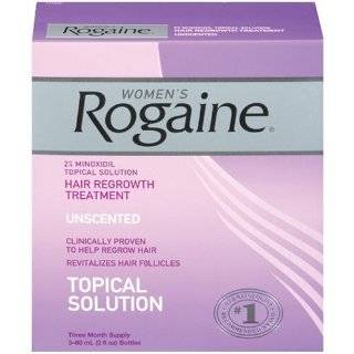 Rogaine for Women Hair Regrowth Treatment, 3 Count Pack, 2 Ounce 