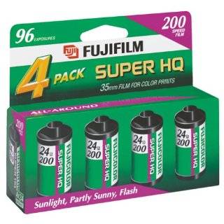 Fujifilm Super HQ 200 Speed 24 Exposure 35mm Film (4 Pack)