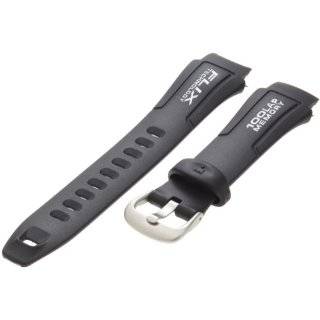   16mm Black Regular Length Fits Ironman Triathlon Watchband Watches