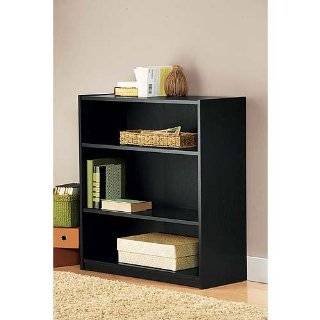 Mainstays 3 Shelf Bookcase, Black
