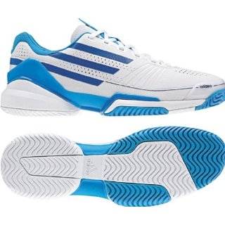 adidas adizero Feather Mens Tennis Shoe White / Royal Blue / Light 