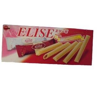 Bourbon Elise Wafer Cookie Sticks Filled with Chocolate Cream and 