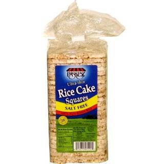 Paskesz Rice Cake Thin Square No Salt, 4.9 Ounce Packages (Pack of 12)