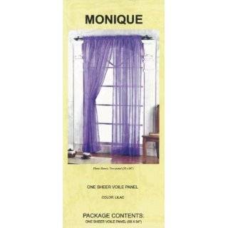 Piece Solid Lavender Purple Sheer Window Curtains/Drape/Panels 